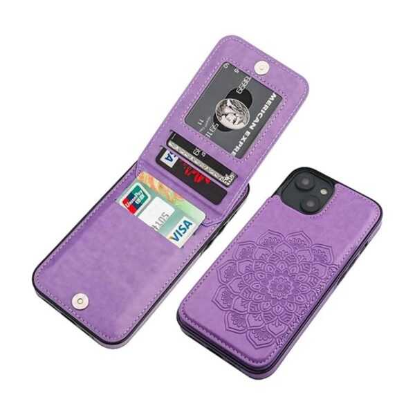Vaburs Funda tipo cartera para iPhone 14 funda con_1
