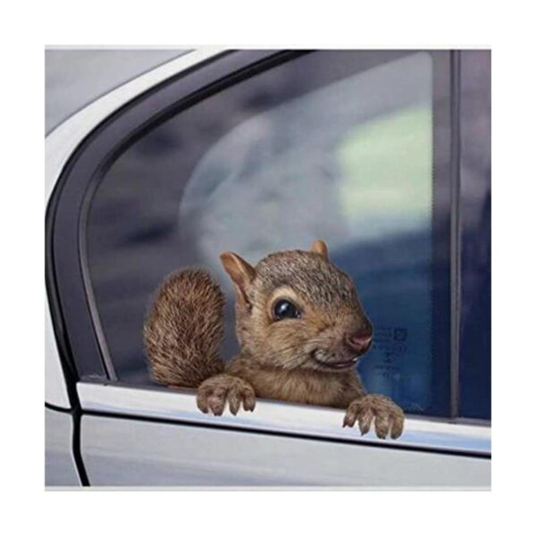 Pegatina de ardilla de bienvenida para coche camión_1