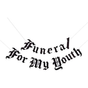 Cartas góticas funerarias para mi juventud pancarta de