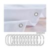 Yookeb Cortina de ducha rústica para baño puerta de_4