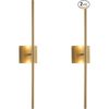 Juego de 2 lámparas de baño luces LED doradas para_1