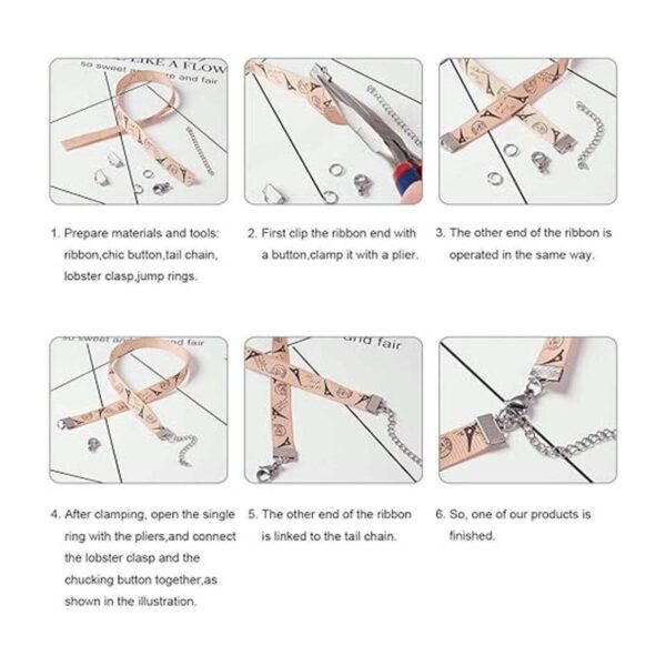 EuTengHao Kit de pulsera de cinta 440 unidades