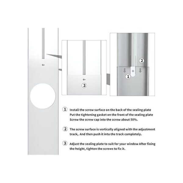 Gulrear Kit de ventana de aire acondicionado portátil kit