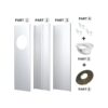 Gulrear Kit de ventana de aire acondicionado portátil kit