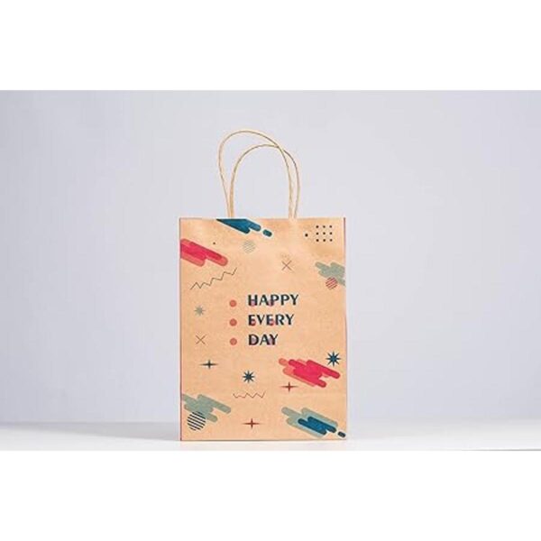 RACETOP Pequeñas bolsas de papel kraft marrón con asas a