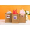 RACETOP Pequeñas bolsas de papel kraft marrón con asas a