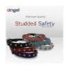 ngel piel auténtica morada tachonada cuello elástico_5