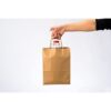 RACETOP Pequeñas bolsas de papel kraft marrón con asas a