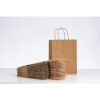 RACETOP Pequeñas bolsas de papel kraft marrón con asas a