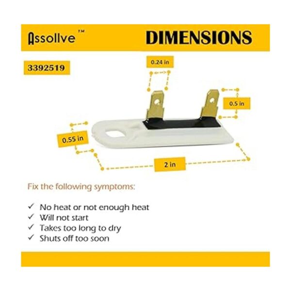 Toolsco 3977393 Confiable Fusible térmico 3977767 Secador_2