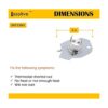Toolsco 3977393 Confiable Fusible térmico 3977767 Secador_4