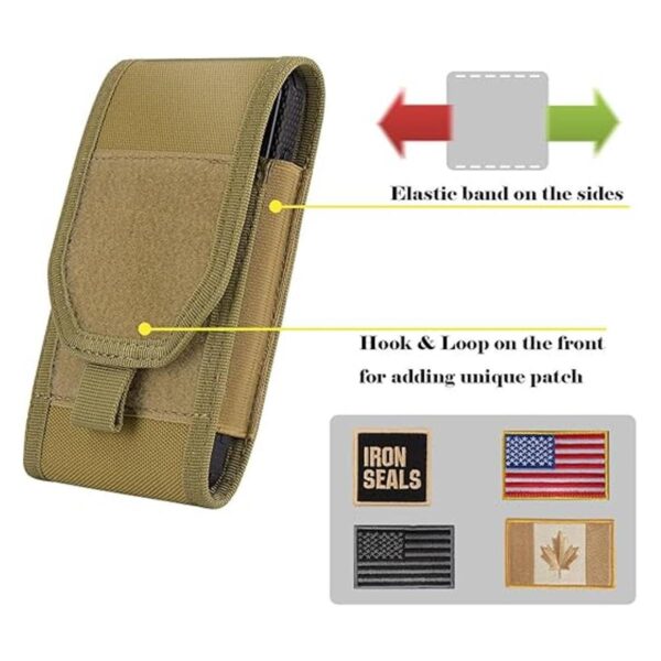 IronSeals Tactical Molle Funda grande para teléfono_5