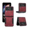 JGY Samsung Z Flip 4 Case Leather Wallet Z Flip 4 Wallet_1