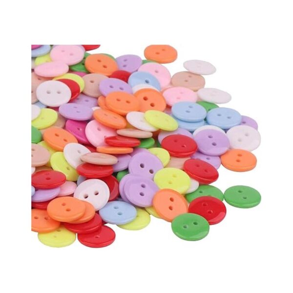 YAKA 300 botones de resina para coser de 0.591 in con_5