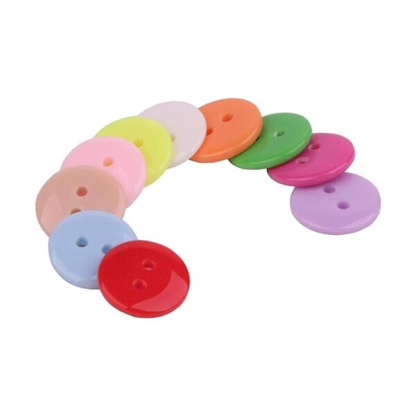 YAKA 300 botones de resina para coser de 0.591 in con_4
