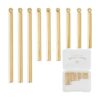 Beebeecraft 1 caja de 30 dijes de barra vertical chapados_1