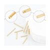 Beebeecraft 1 caja de 30 dijes de barra vertical chapados_4