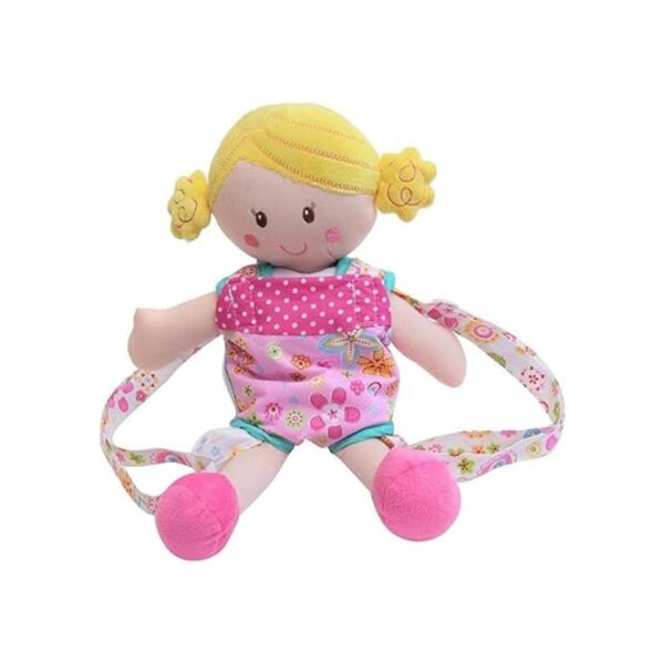 Baby Whitney Patchwork Pink Doll Front Carrier con correas_2