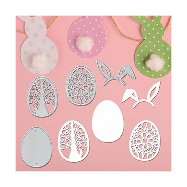 Troqueles de metal con diseño de huevos de Pascua para_5