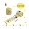 CCINEE 4 rollos de cintas de borde con alambre con abeja