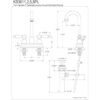 Kingston Brass KB3615PL Grifo de lavabo de montaje de_2