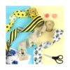 CCINEE 4 rollos de cintas de borde con alambre con abeja