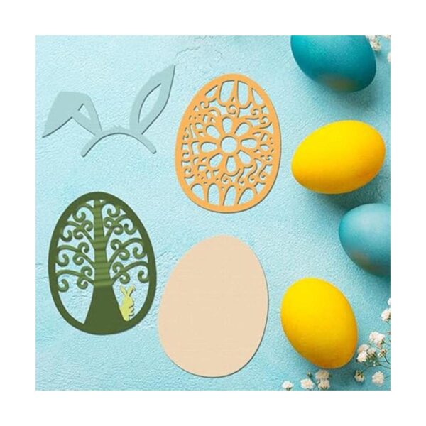 Troqueles de metal con diseño de huevos de Pascua para_4