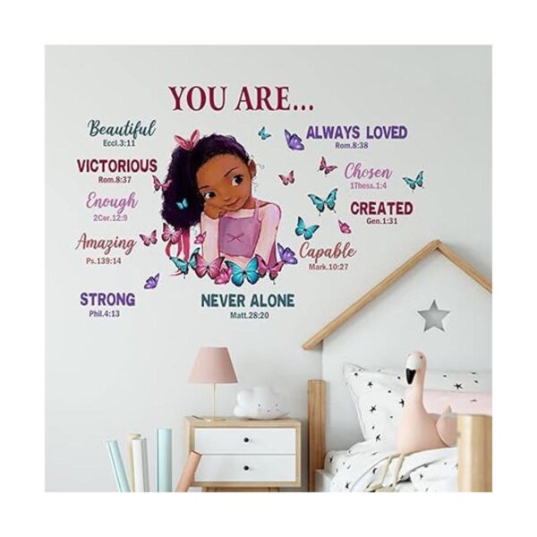 Yovkky Calcomanía de pared con diseño de mariposa