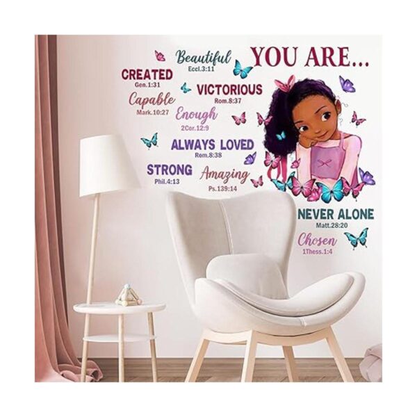 Yovkky Calcomanía de pared con diseño de mariposa