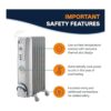 DeLonghi Radiador de aceite portátil EW7707CM sistema de_5