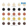 25 bandejas redondas de madera para colgantes bisel 5