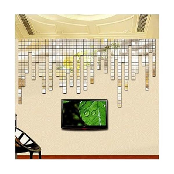Ricytnig 100 azulejos de mosaico de espejos autoadhesivos_5