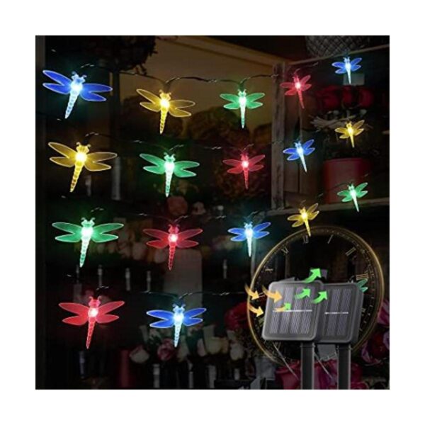 HEYFUNi 2 luces solares de 19.6 pies 30 luces LED de_1