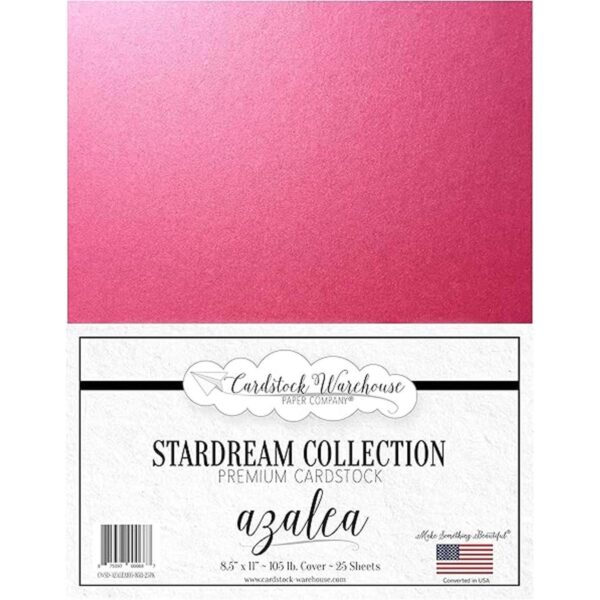 Azalea Pink Stardream papel metálico cartulina 8.5 x 11_2