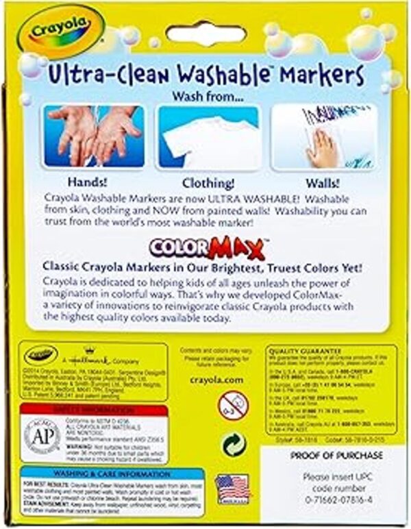 Rotuladores lavables de Crayola 8 unidades colores_3