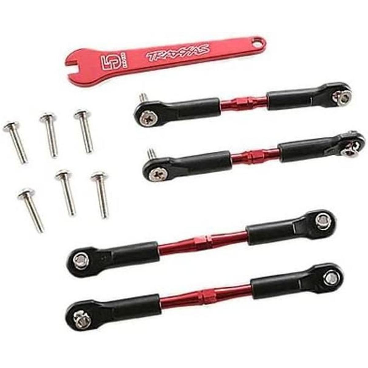 Juego de tensores rojo de aluminio Traxxas 3741 X