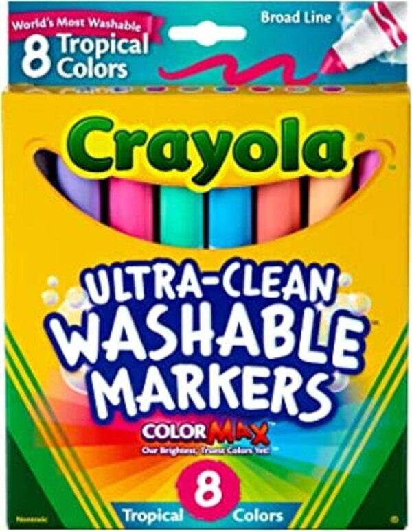 Rotuladores lavables de Crayola 8 unidades colores_1