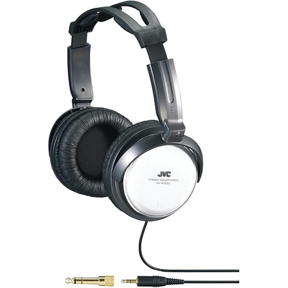 JVC Auriculares HARX500 de tamaño completo plata