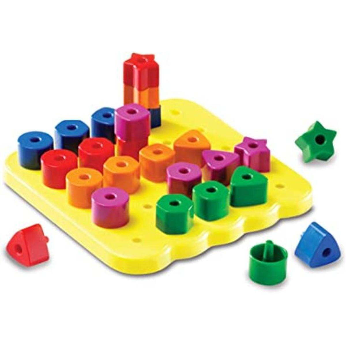 Learning Resources Tablero de clavijas apilable tablero
