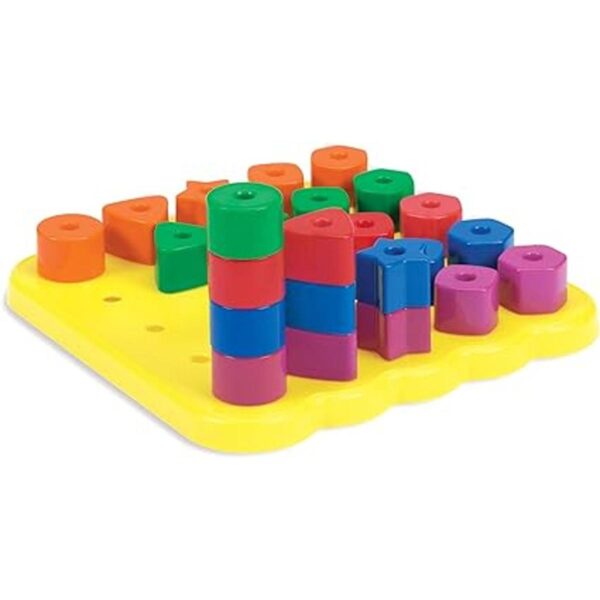 Learning Resources Tablero de clavijas apilable tablero_3