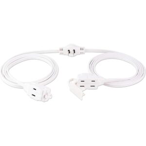 Cable de extensión de 6 pies 3 enchufe plano 2 puntas_1
