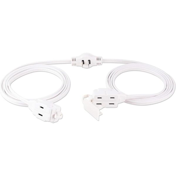 Cable de extensión de 6 pies 3 enchufe plano 2 puntas_1
