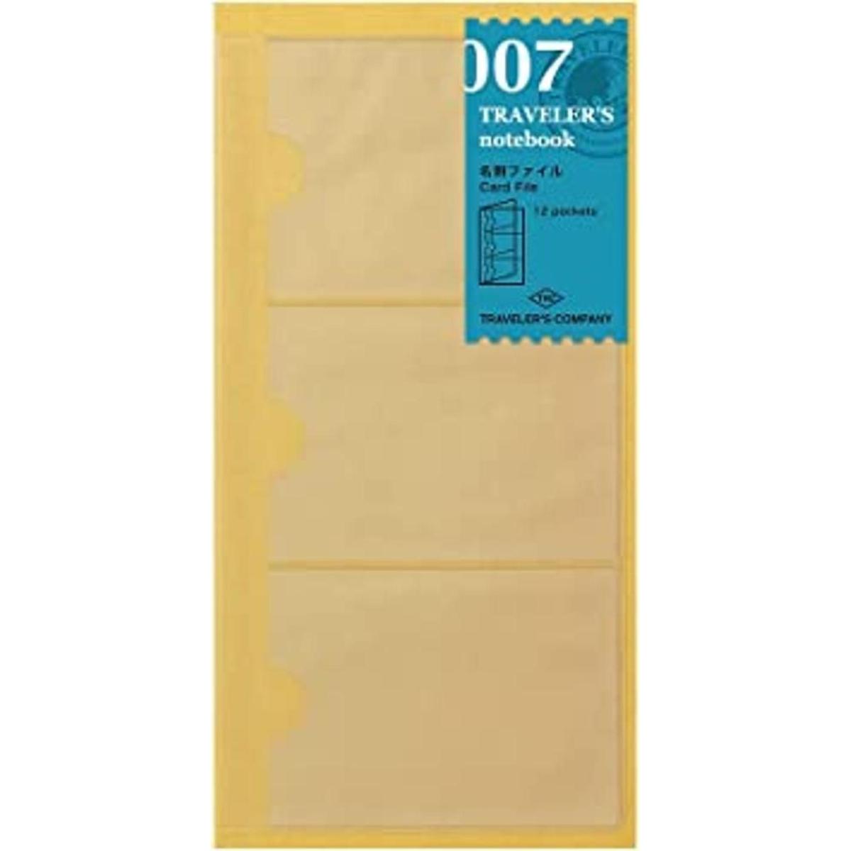 Midori Traveler s Notebook Refill 7 titular de la tarjeta