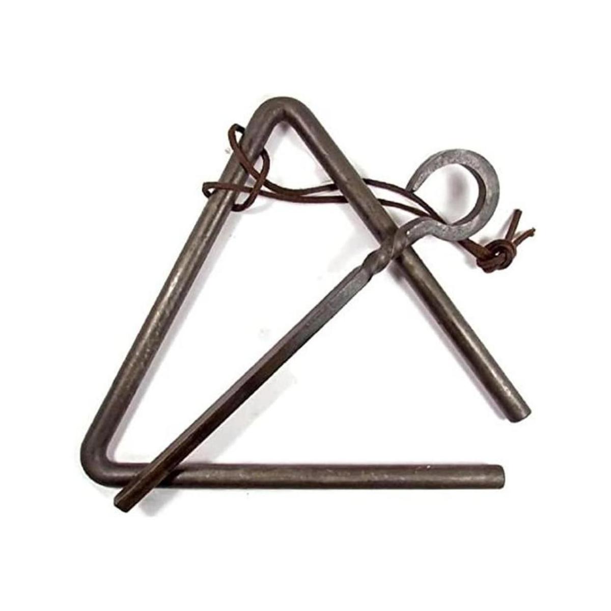 Treasure Gurus Forged Metal Triangle Chuckwagon Campana