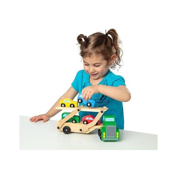 Melissa Doug Camión remolcador de autos y autos de_6