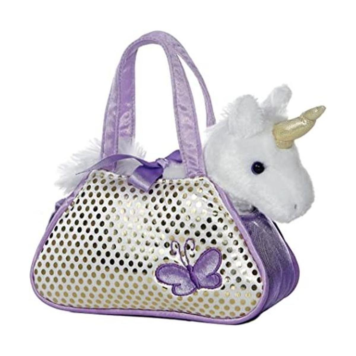 Aurora World Fancy Pals Bolso para llevar peluche de