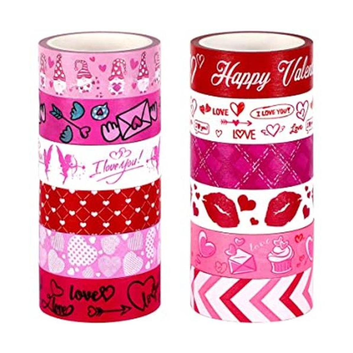 SANNIX 12 rollos de cinta Washi para el día de San
