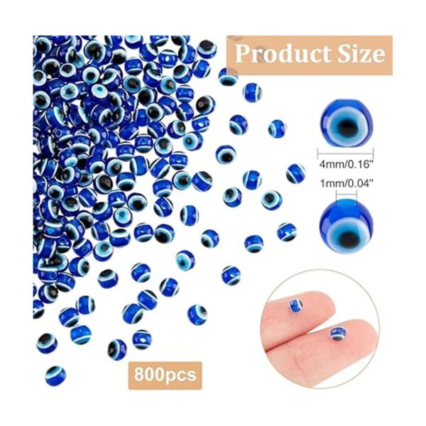 NBEADS Aproximadamente 800 cuentas de resina de ojo