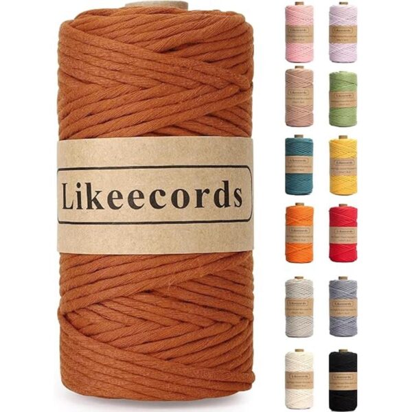 Likeecords Cordón de macramé de una sola hebra de 0.157 in_1