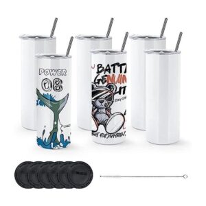 AGH Paquete de 6 vasos de sublimación de 15 onzas vasos